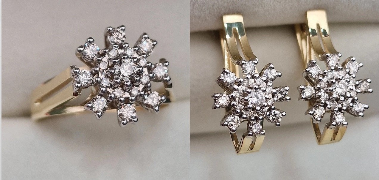 Комплект Deimantas 104828865 0,461ct 0,922ct. купить,NaN