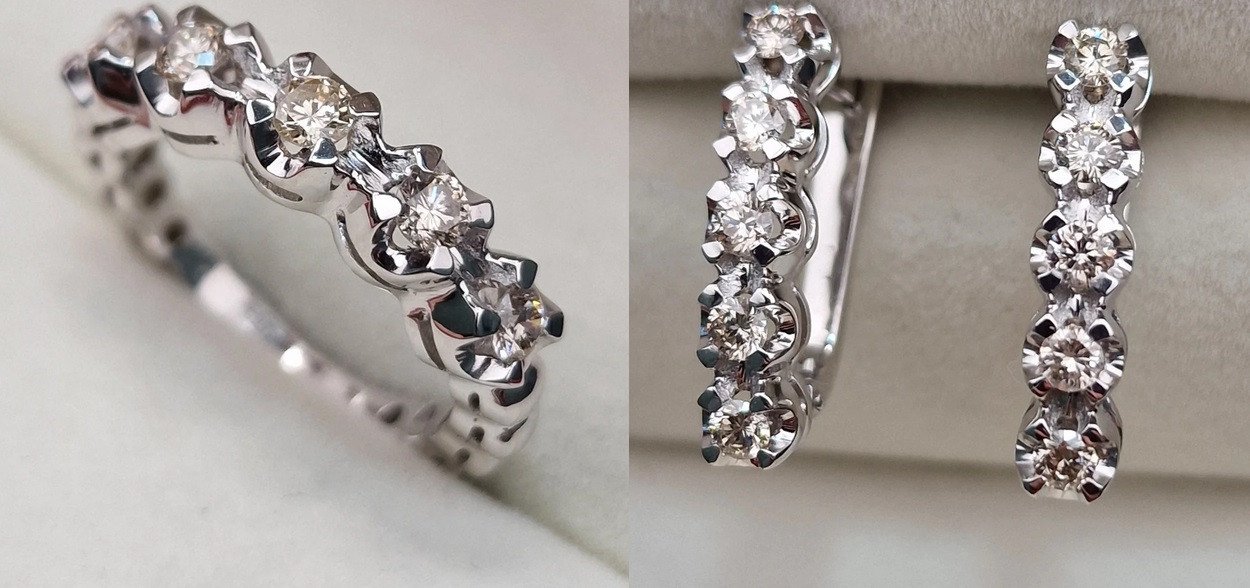 Комплект Deimantas 104828691 0,26ct 0,51ct. купить,NaN