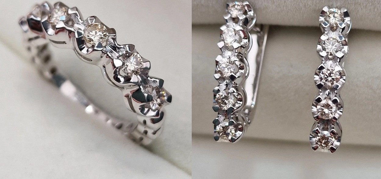 Комплект Deimantas 104828691 0,26ct 0,51ct. купить,NaN