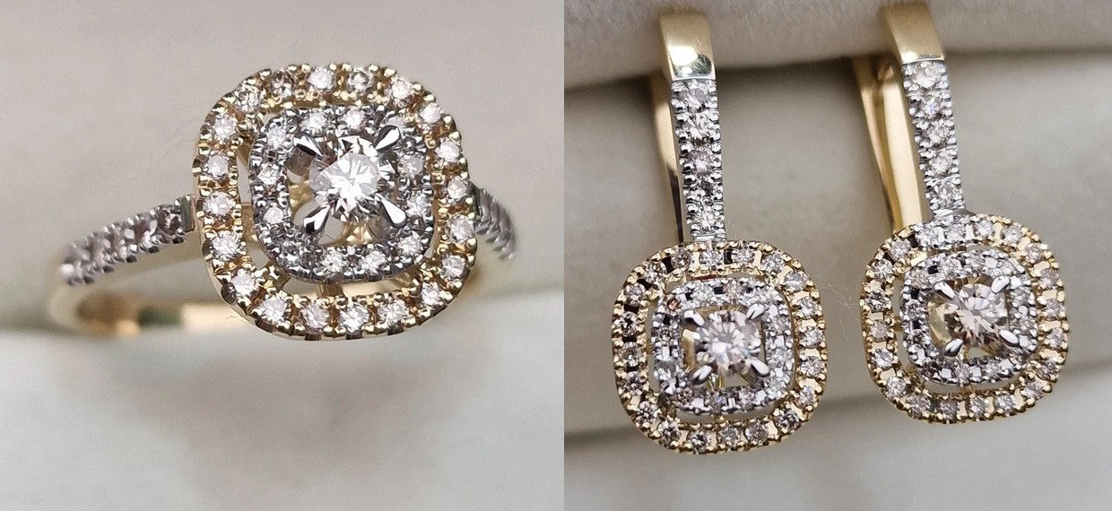 Комплект Deimantas 104829226 0,513ct 0,886ct. купить,NaN