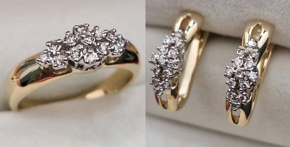 Комплект Deimantas 104829261 0,17ct 0,34ct. купить,NaN