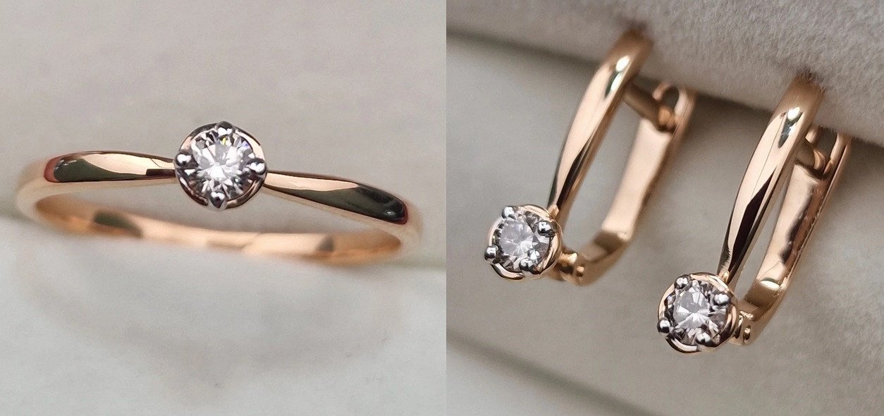 Комплект Deimantas 103488163 0,11ct 0,22ct. купить,NaN