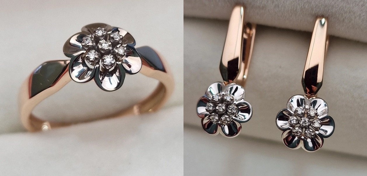 Комплект Deimantas 103488097 0,036ct 0,06ct. купить,NaN