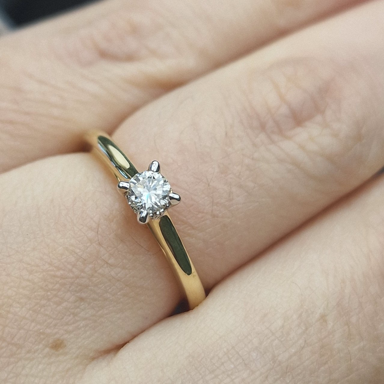 Кольцо Deimantas 104832565 16,5р 3,41гр 0,25ct. купить,NaN