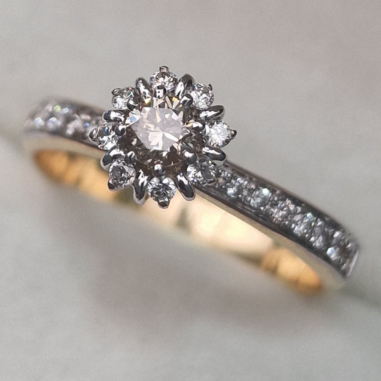 Кольцо Deimantas 104832593 17,5р 3,07гр 0,42ct. купить,NaN