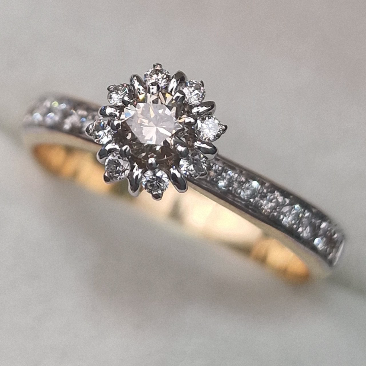 Кольцо Deimantas 104832593 17,5р 3,07гр 0,42ct. купить,NaN