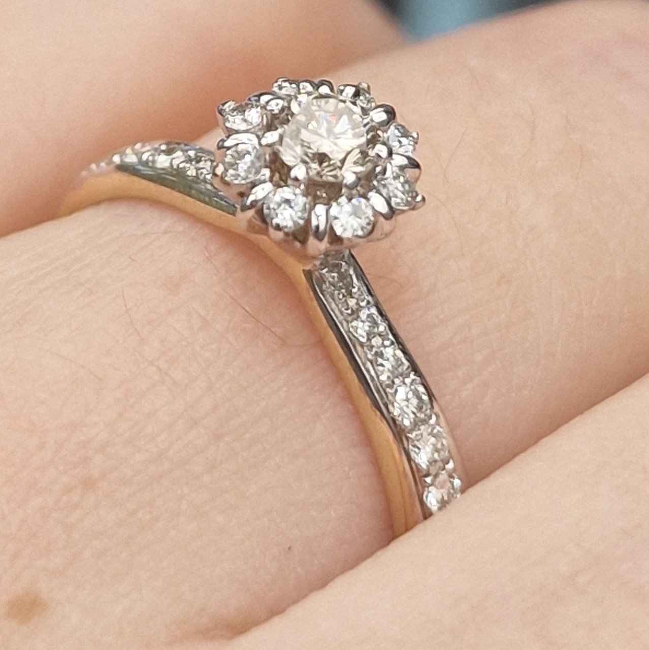 Кольцо Deimantas 104832593 17,5р 3,07гр 0,42ct. купить,NaN