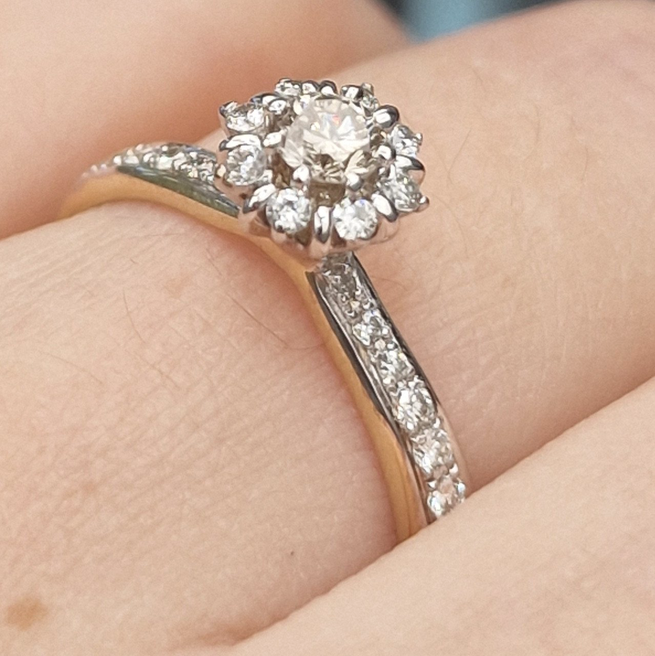 Кольцо Deimantas 104832593 17,5р 3,07гр 0,42ct. купить,NaN