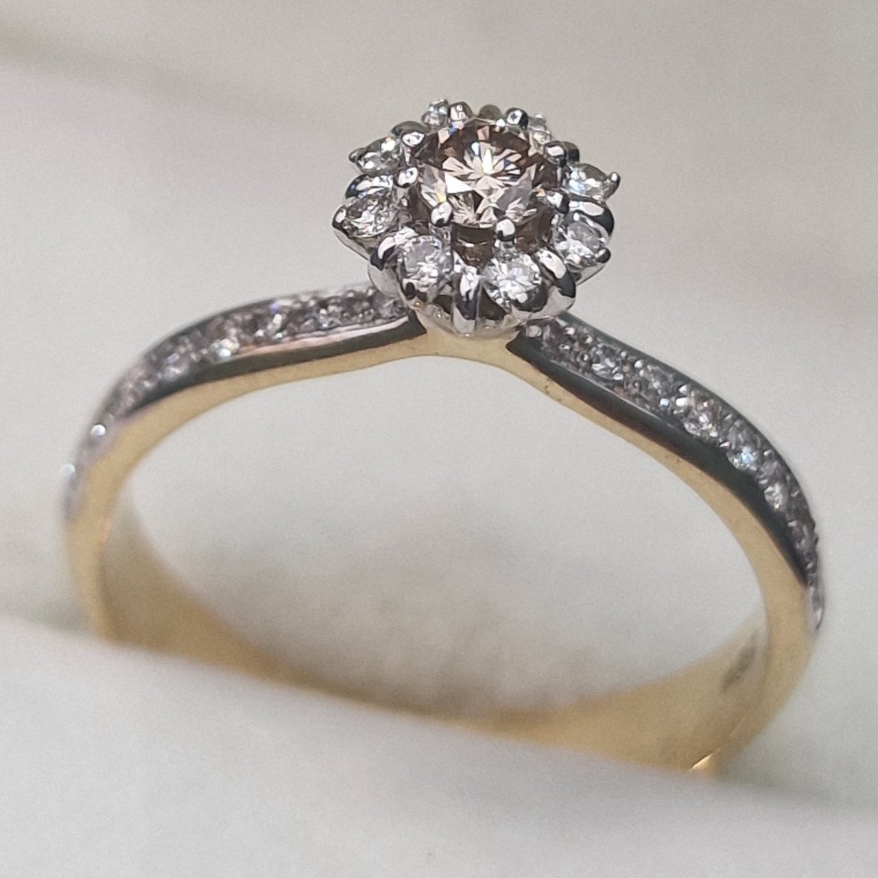Кольцо Deimantas 104832593 17,5р 3,07гр 0,42ct. купить,NaN