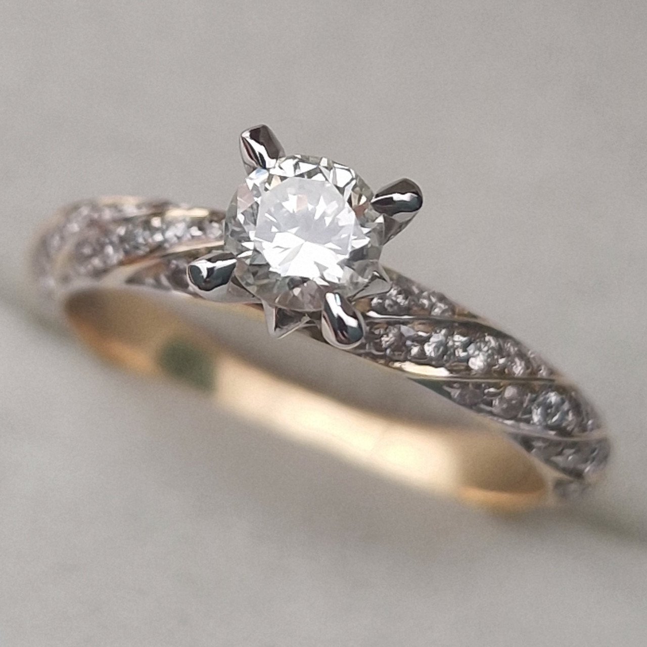 Кольцо Deimantas 104832656 16р 2,86гр 0,74ct. купить,NaN