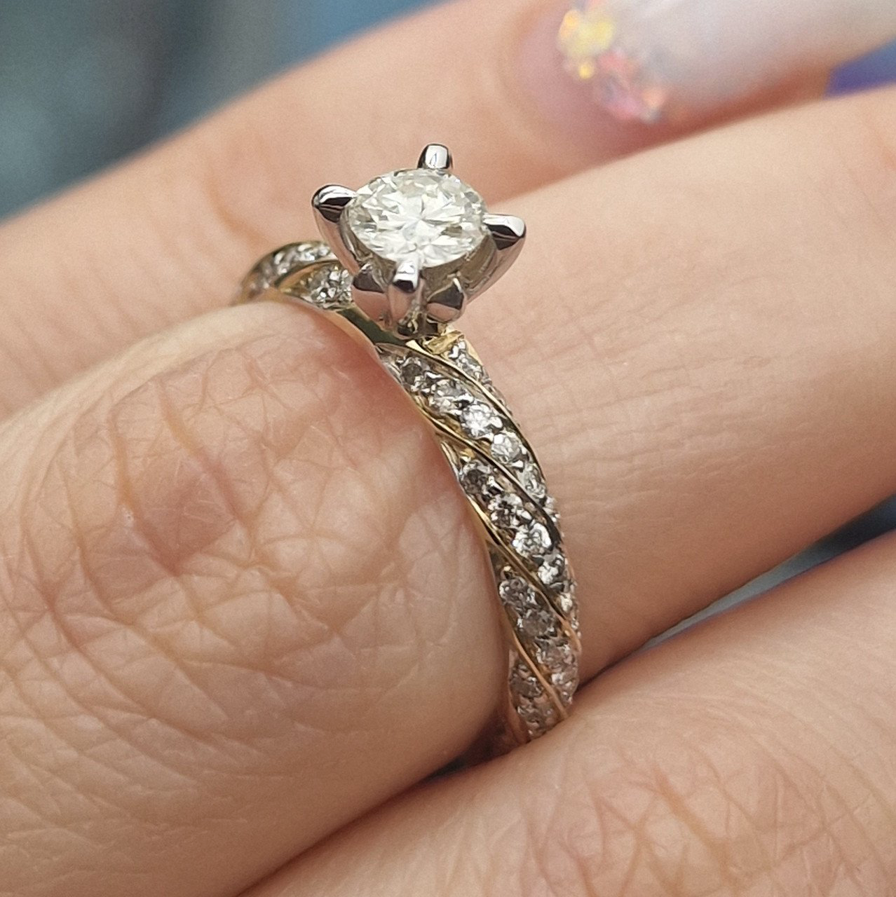 Кольцо Deimantas 104832656 16р 2,86гр 0,74ct. купить,NaN