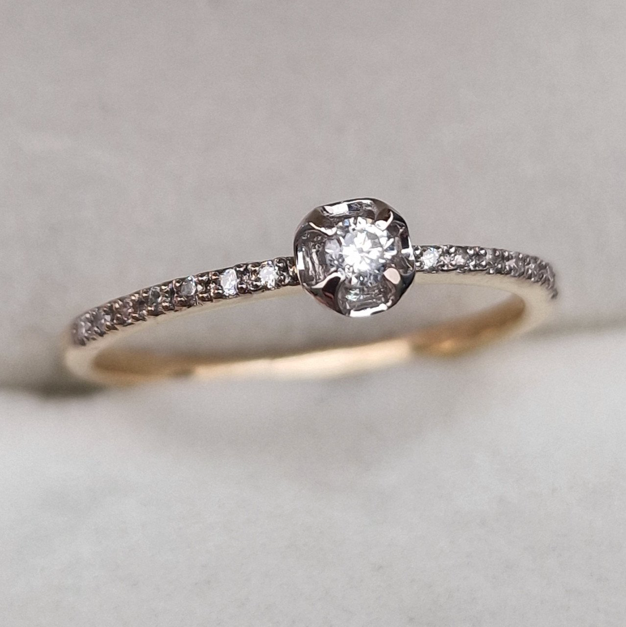 Кольцо Deimantas 105081221 16,5р 1,22гр 0,115ct. купить,NaN