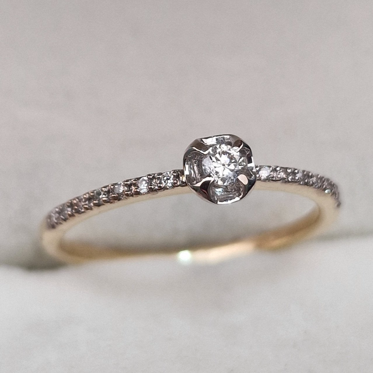Кольцо Deimantas 105081221 16,5р 1,22гр 0,115ct. купить,NaN