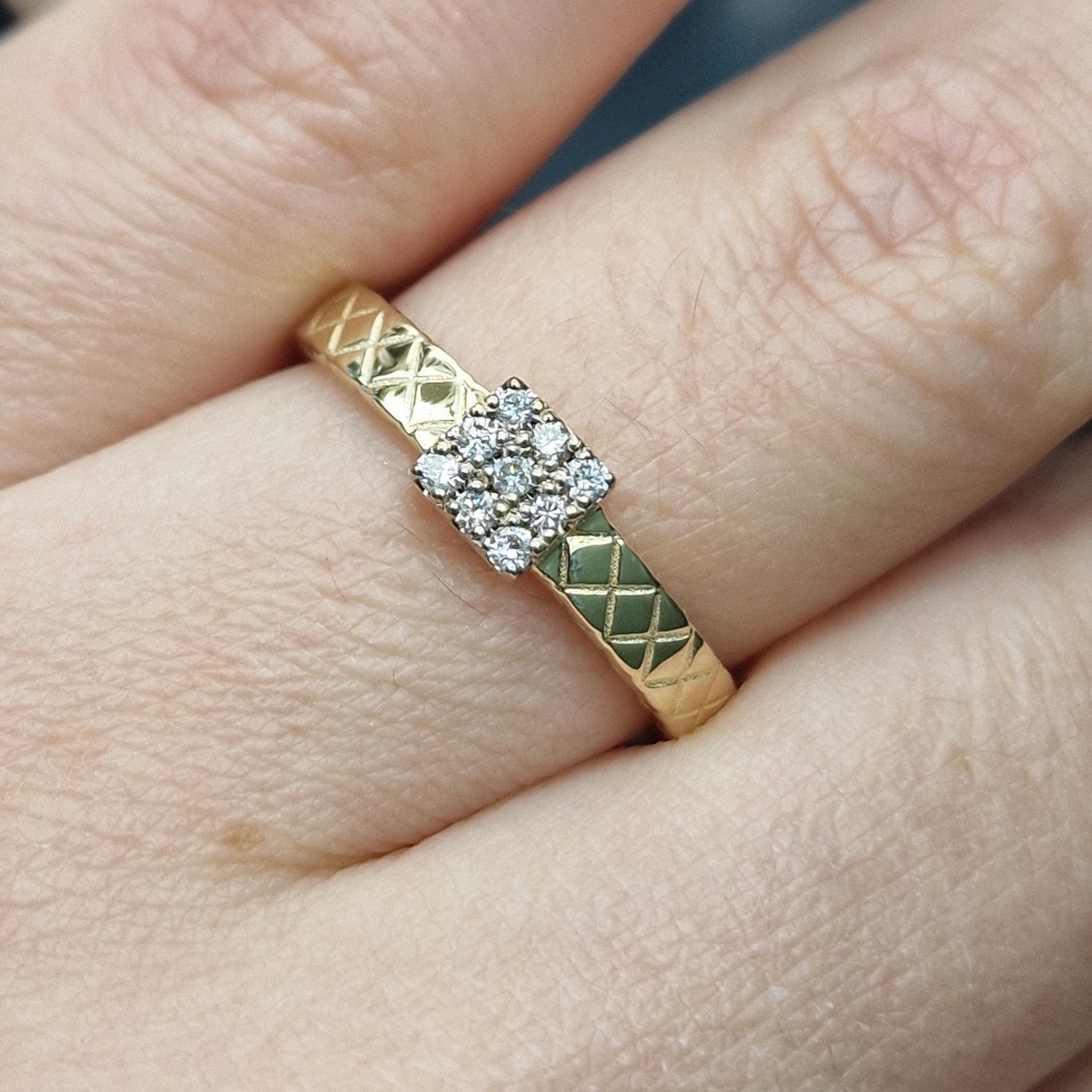 Кольцо Deimantas 105082620 18р 3,02гр 0,134ct. купить,NaN