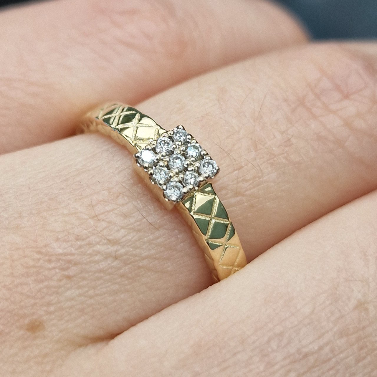 Кольцо Deimantas 105082620 18р 3,02гр 0,134ct. купить,NaN