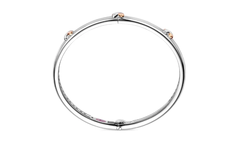 Браслет Tirisi Kisses TM2261(2P)/L розовое золото 0.19гр, серебро 27.38гр 18см купить,NaN