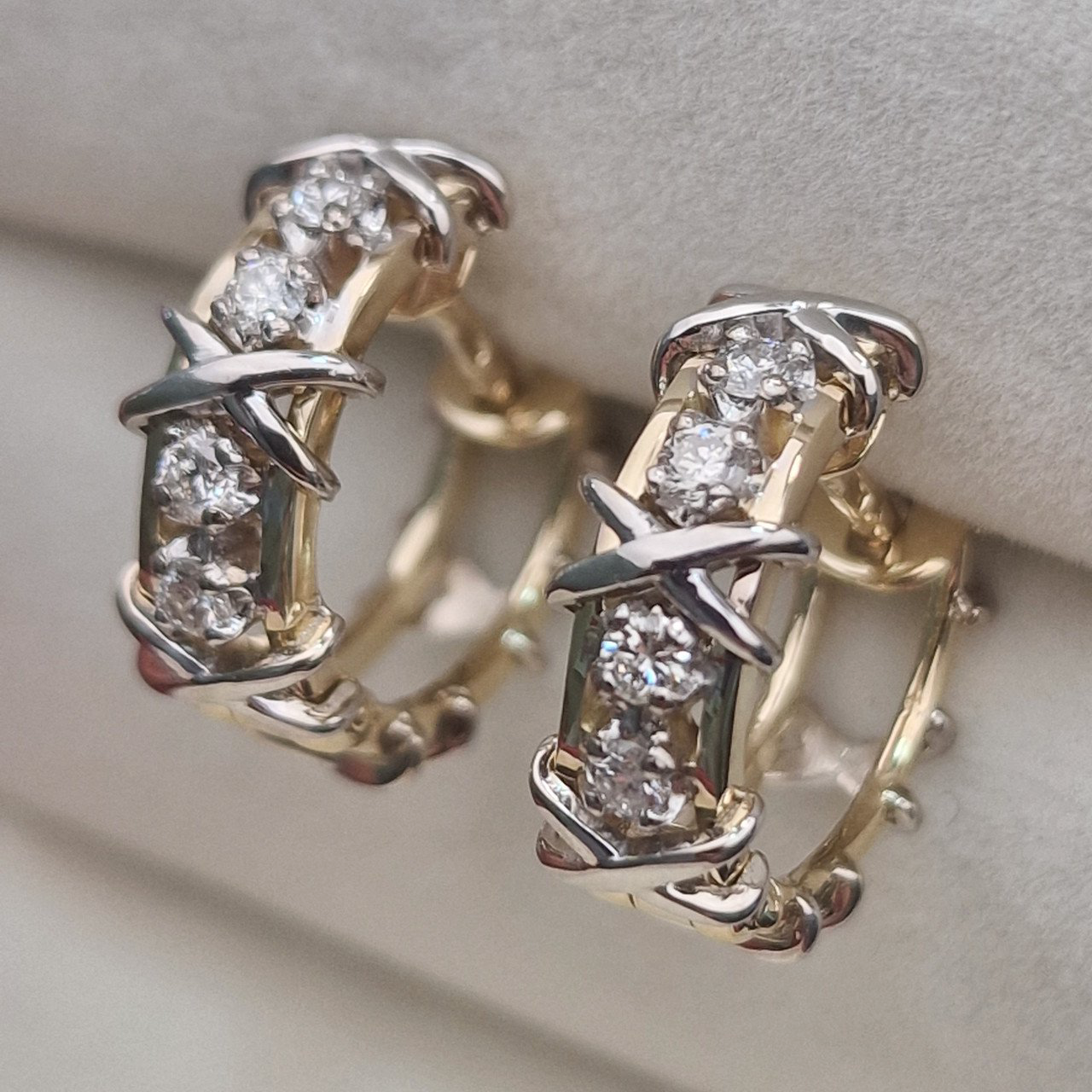 Серьги Deimantas 105082646 5,98гр 0,336ct. купить,NaN