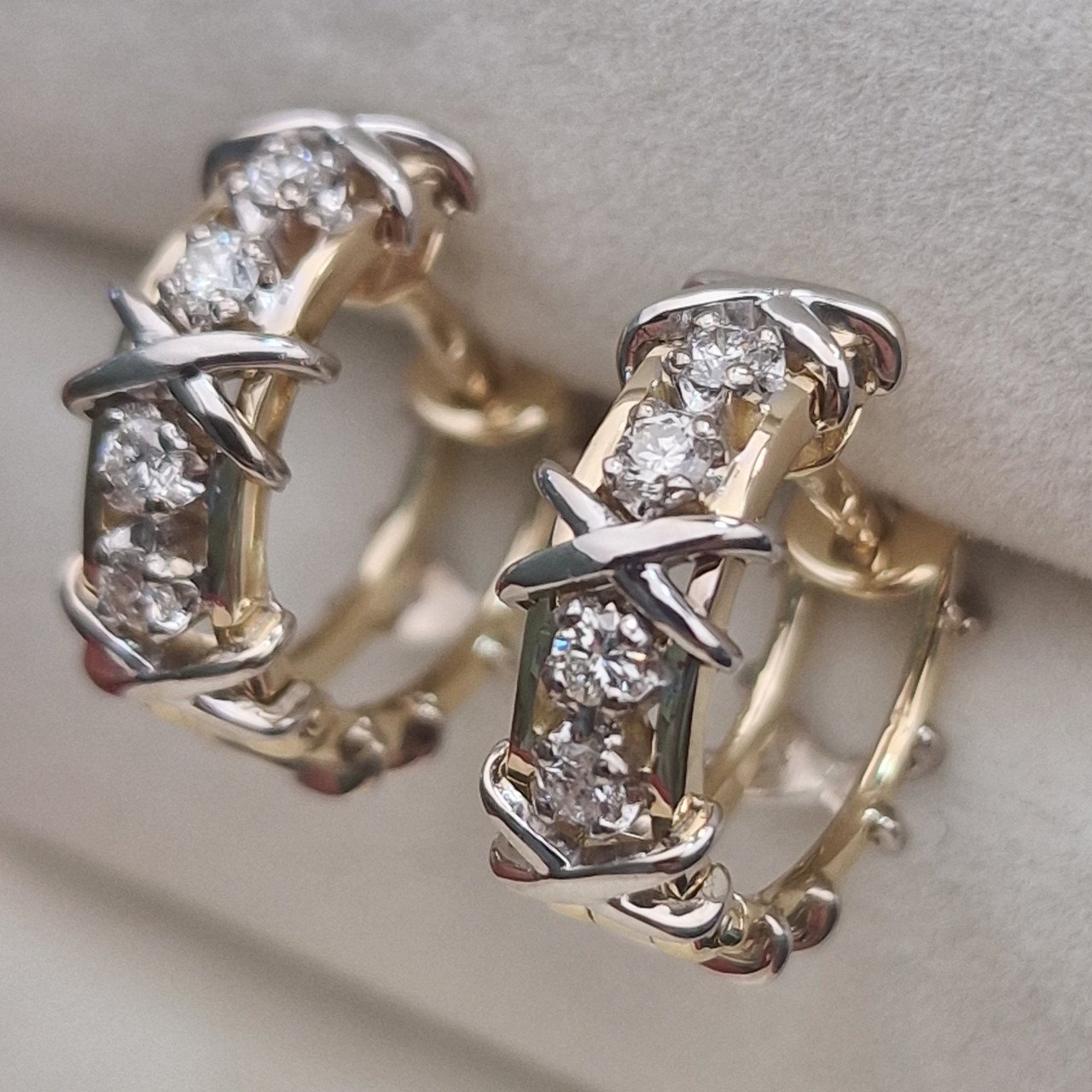 Серьги Deimantas 105082646 5,98гр 0,336ct. купить,NaN