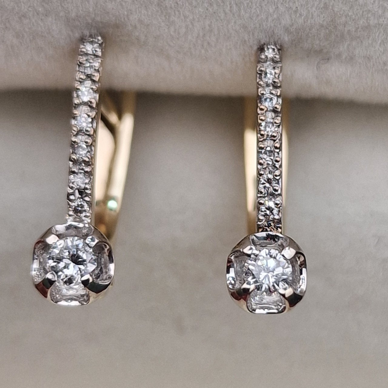 Серьги Deimantas 105082662 2,21гр 0,176ct. купить,NaN