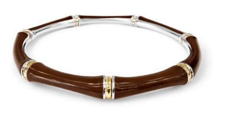 Браслет Tirisi Bamboo TM2271LE(2P)/L розовое золото 0.63гр, серебро 24.77гр 18см купить,540000