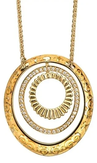 Колье Carrera y Carrera Cordoba Loops 12709 010101 желтое золото 10.66гр 45см купить,4180000
