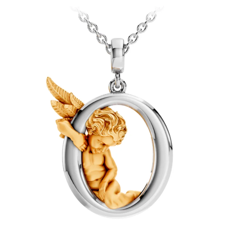 Колье Carrera y Carrera My Angel буква О 0098.3 белое и желтое золото 5.65гр 45см - ForteMarket Колье Carrera y Carrera My Angel буква О 0098.3 белое и желтое золото 5.65гр 45см купить,1915000