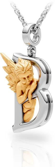 Колье Carrera y Carrera My Angel буква В 0085.3 белое и желтое золото 5.89гр 45см - ForteMarket Колье Carrera y Carrera My Angel буква В 0085.3 белое и желтое золото 5.89гр 45см купить,1915000