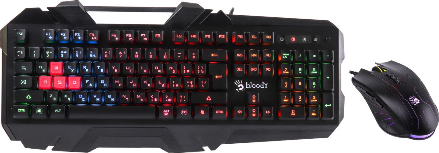 Клавиатура+мышь A4Tech Bloody B2500 черная