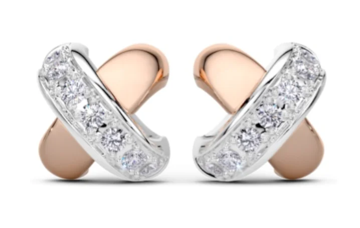 Серьги Tirisi Kisses TM7106D(2P) розовое золото 0,21гр, серебро 0,95гр купить,NaN