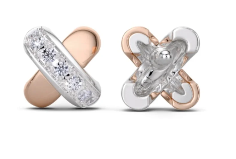Серьги Tirisi Kisses TM7106D(2P) розовое золото 0,21гр, серебро 0,95гр купить,NaN