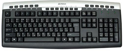 Клавиатура A4tech KR-86 USB черно-серебристая
