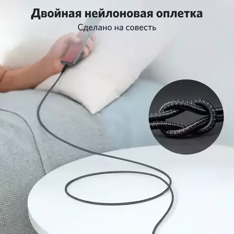 Дата-кабель Anker PowerLine Select+ USB-C->USB-C A8032H11 Black