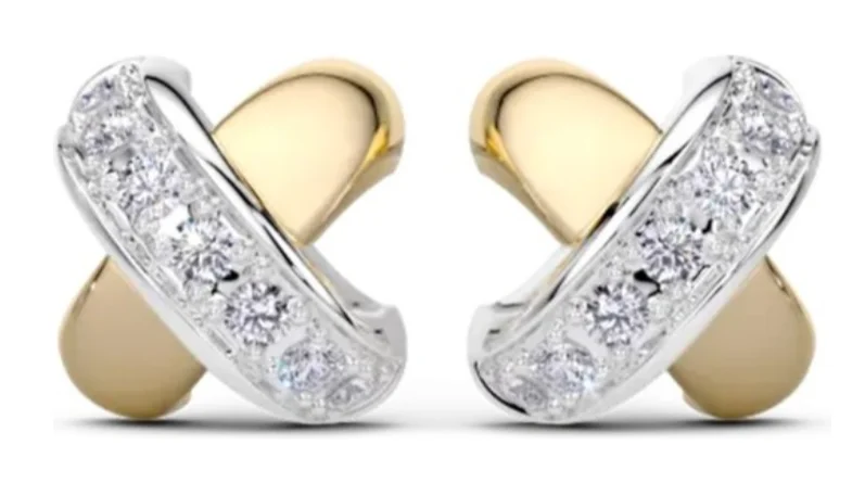 Серьги Tirisi Kisses TM7106D(2P) желтое золото 0,21гр, серебро 0,95гр купить,200000