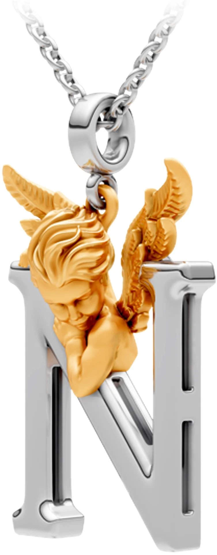 Колье Carrera y Carrera My Angel буква N 0097.3 белое и желтое золото 6.31гр 45см купить,1915000