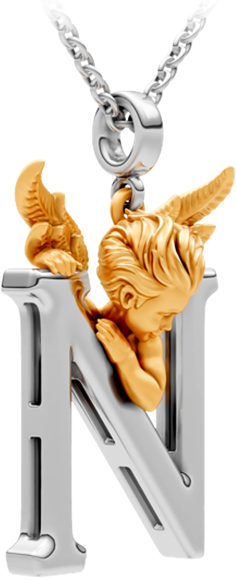 Колье Carrera y Carrera My Angel буква N 0097.3 белое и желтое золото 6.31гр 45см купить,1915000