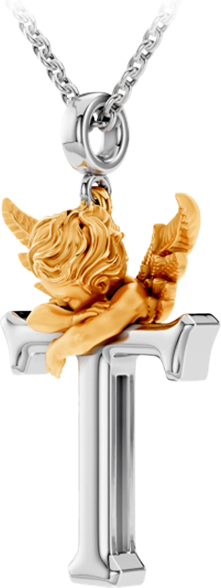 Колье Carrera y Carrera My Angel буква T 0103.3 белое и желтое золото 5.33гр 45см - ForteMarket Колье Carrera y Carrera My Angel буква T 0103.3 белое и желтое золото 5.33гр 45см купить,1915000