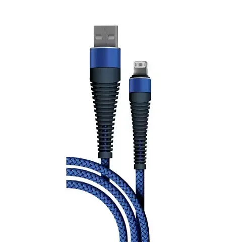 Кабель для телефона BoraSCO 38501 Fishbone Type-A to Lightning 3A. 1m. Blue 
