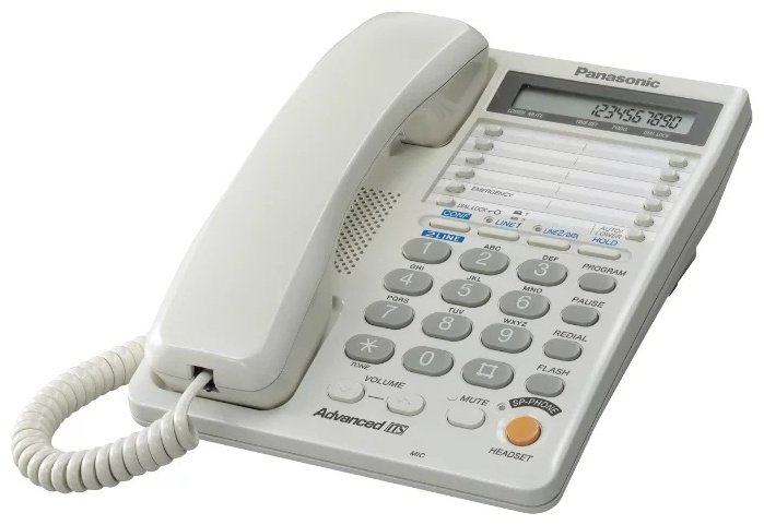 Проводной телефон Panasonic KX-TS2368 белый