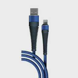 Кабель для телефона BoraSCO 38501 Fishbone Type-A to Lightning 3A. 1m. Blue 