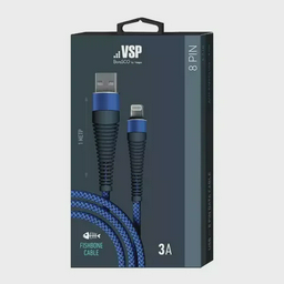 Кабель для телефона BoraSCO 38501 Fishbone Type-A to Lightning 3A. 1m. Blue 