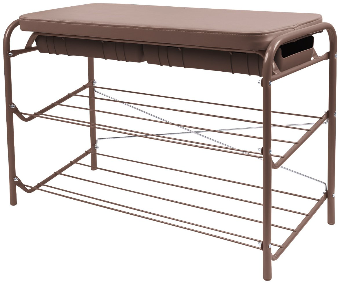 Банкетка-обувница Nika 79x33x51см коричневый купить,21736