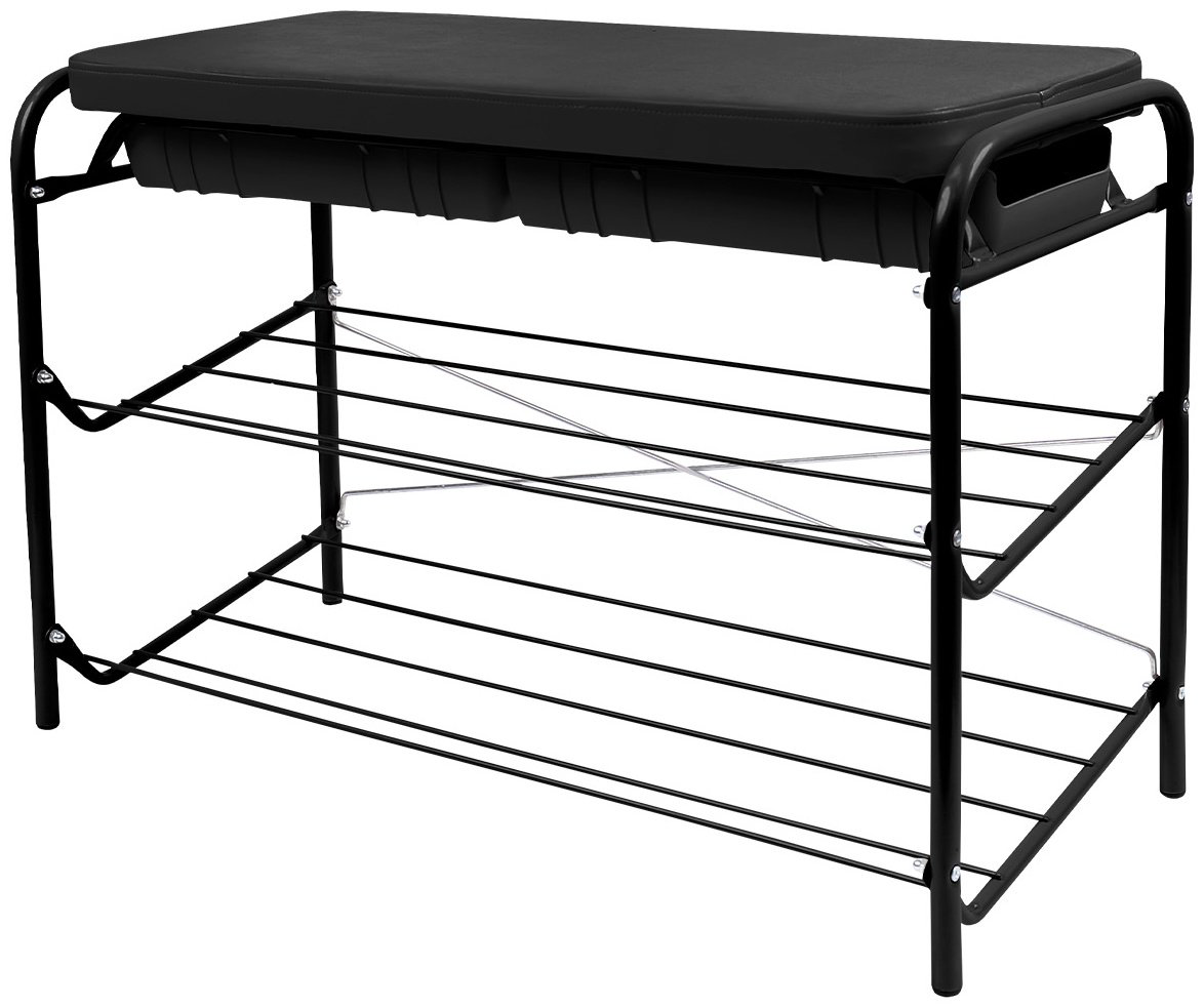 Банкетка-обувница Nika 79x33x51см черный купить,NaN