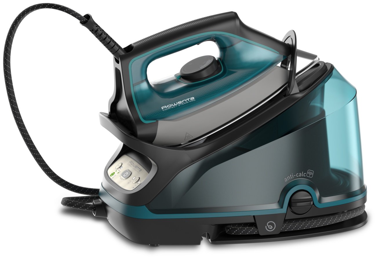 Парогенератор Rowenta Compact Steam Pro DG7623F0 черный, бирюзовый