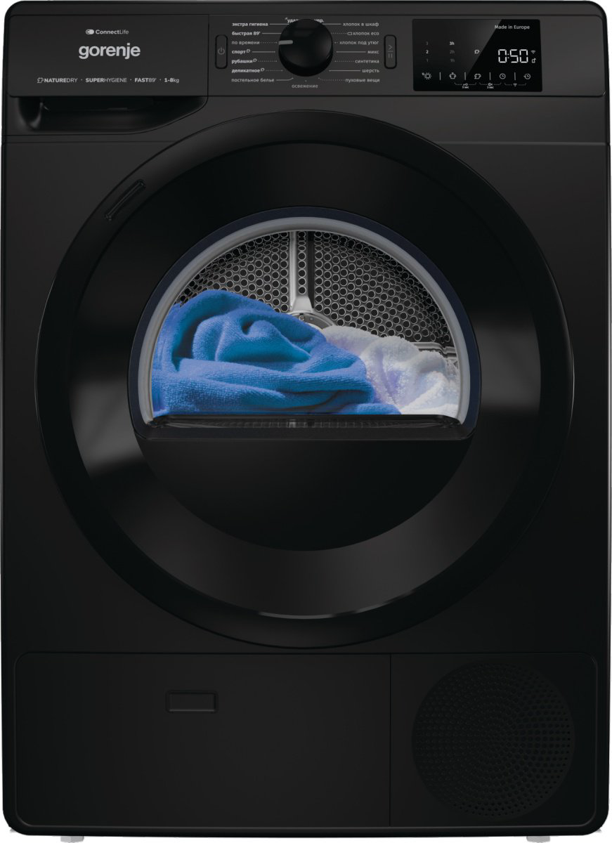 Сушильная машина Gorenje DPNE82GNLWIFI/BC черный купить,NaN