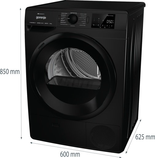 Сушильная машина Gorenje DPNE82GNLWIFI/BC черный купить,NaN