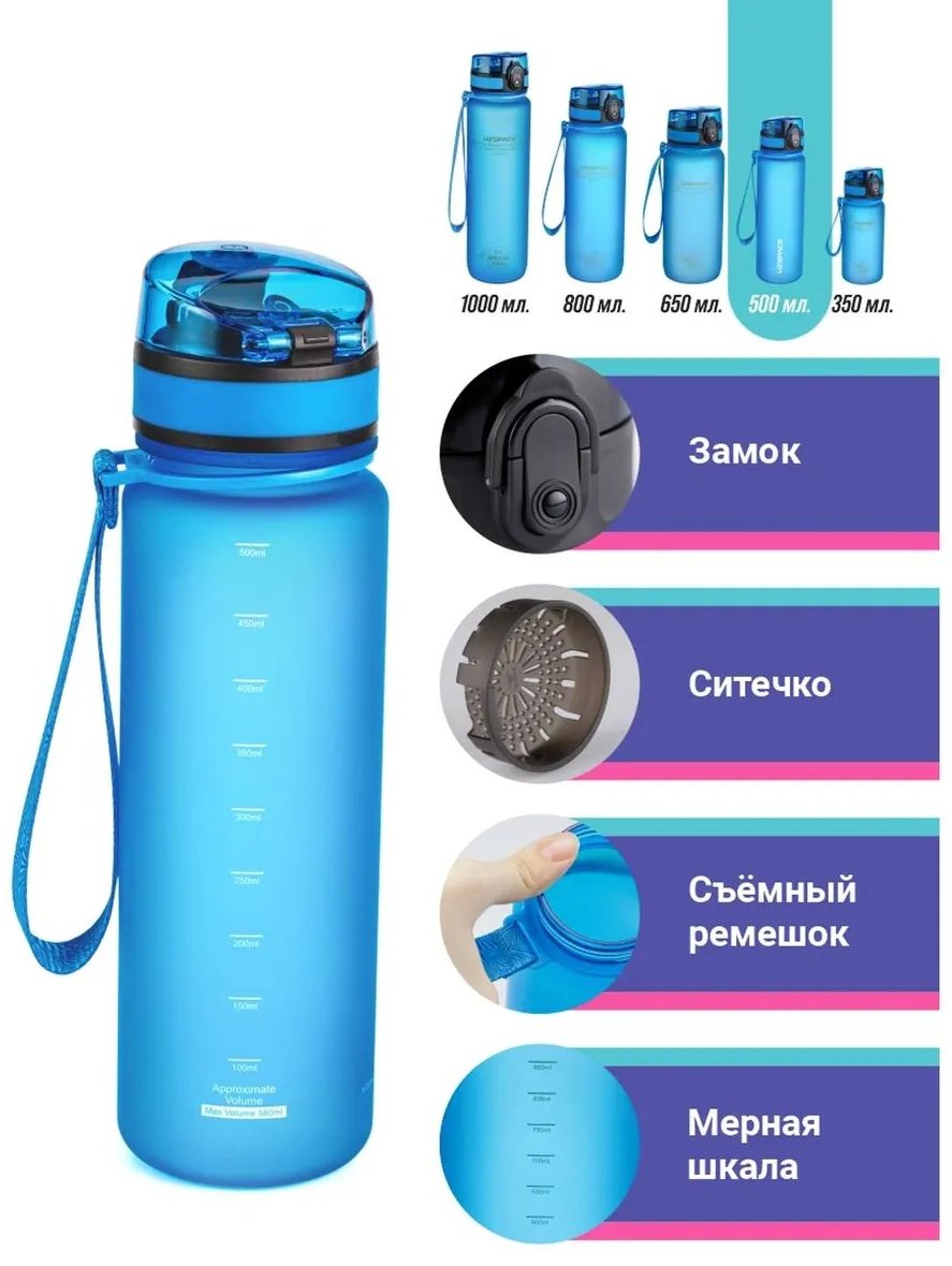 UZSPACE 1445 500 мл голубой купить,NaN