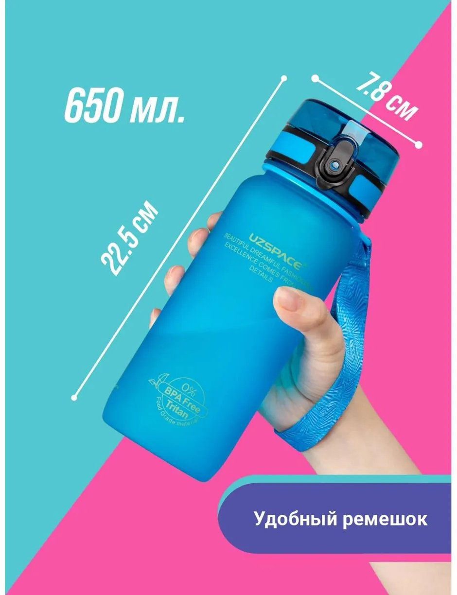 UZSPACE 0.65 л 1449 синий купить,NaN