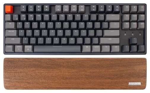 Подставка под запястье Keychron K8/C1 Walnut Wood Palm Rest черный