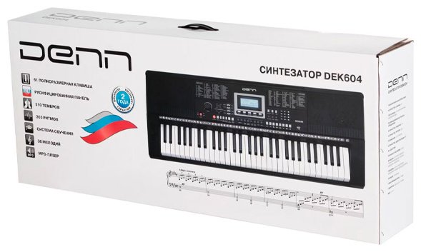 Синтезатор DENN DEK604 черный купить,0