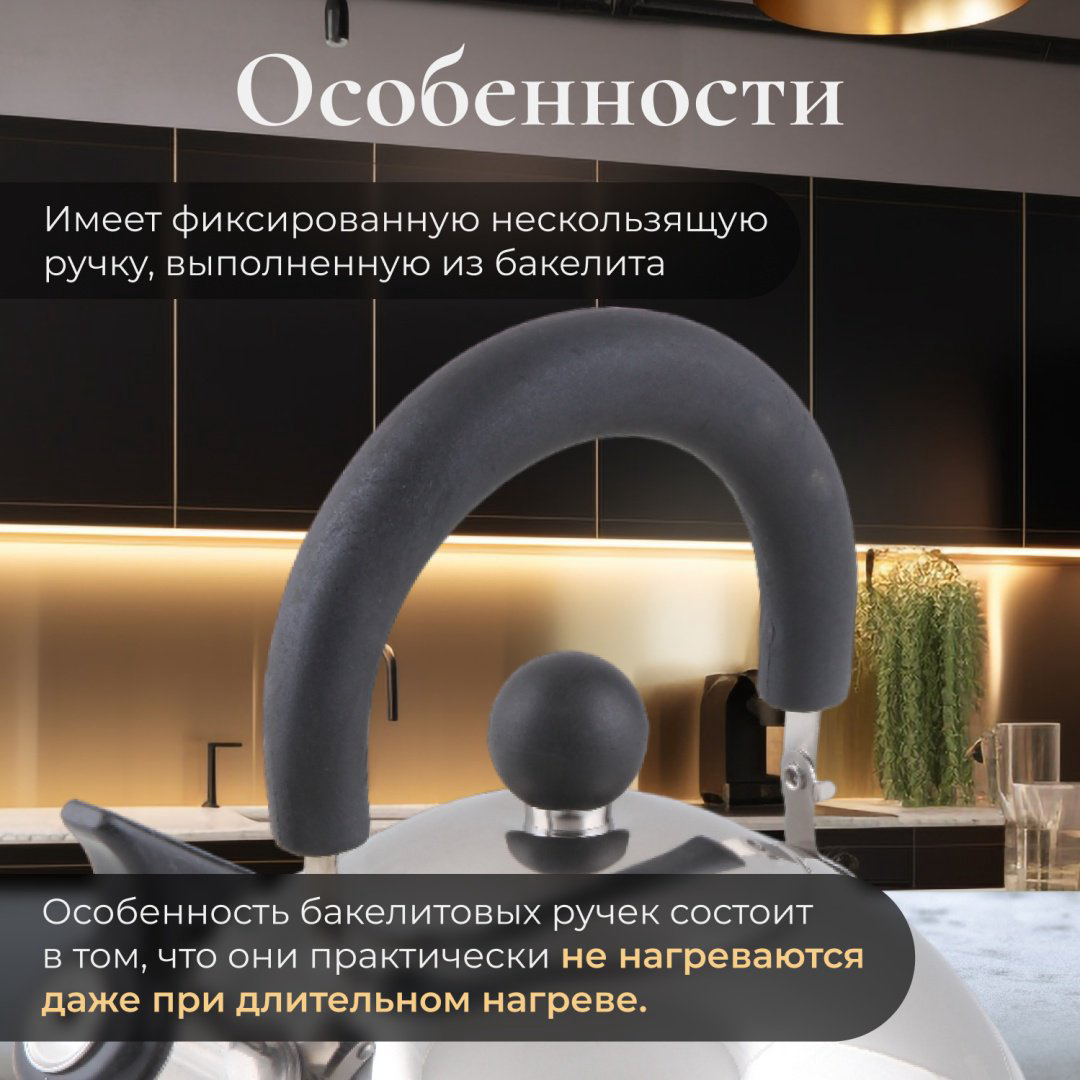 PERFECTO LINEA чайник 52-121518 2.5 л, нержавеющая сталь купить,NaN